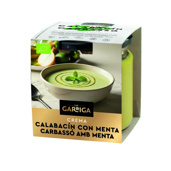 Crema de carbassó amb menta